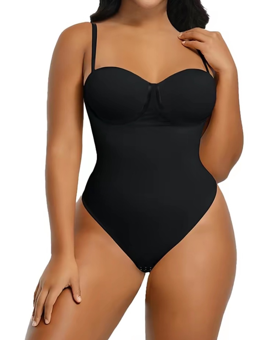 Fashion Nova Black Sculpting Underwire Bodysuit